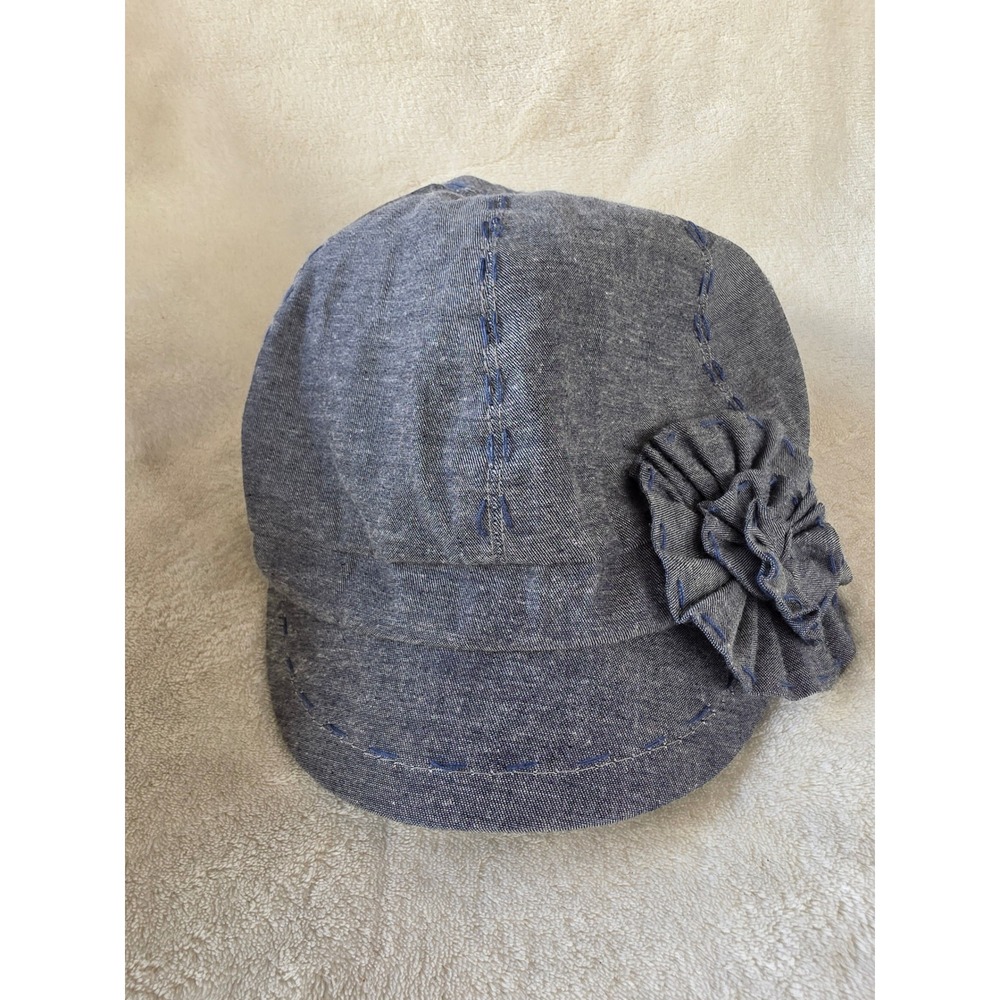 D&Y Womens Cotton Newsboy Cap Flower Accent Elastafit Baker Boy Hat ACAB3386